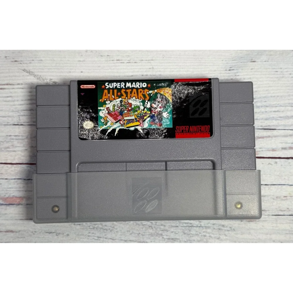 Super Mario All-Stars SNES Super Nintendo Game Cartridge SNS-006 Authentic